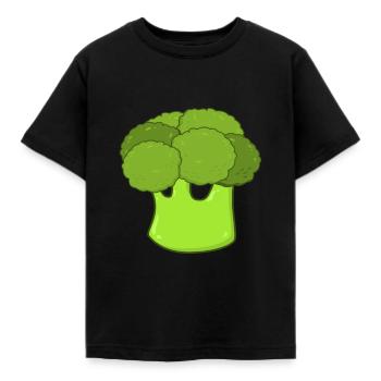 Broccoli vegetable - Kids' T-Shirt - black - Front - AI Model Kid Female (0cm)