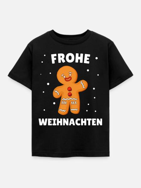 Frohe Weihnachten - Kinder T-Shirt - Schwarz