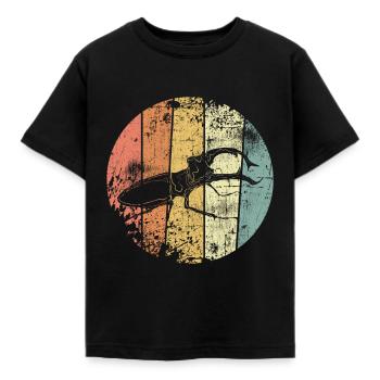 Hirschkäfer Insekten Natur vintage - Kinder T-Shirt - Schwarz - Vorne - AI Model Kid Female (0cm)