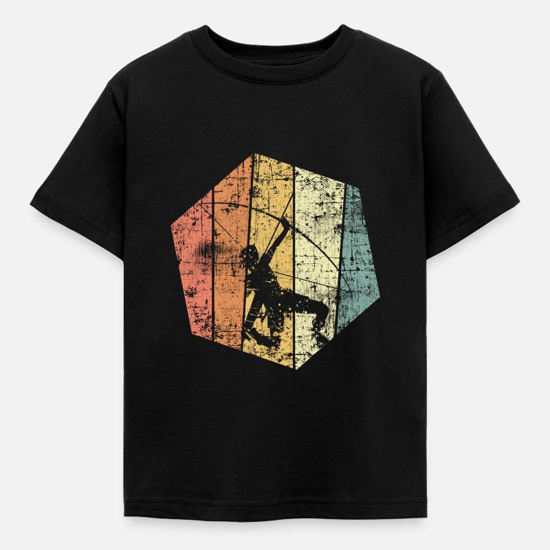 Bogenschießen vintage - Kinder T-Shirt - Schwarz