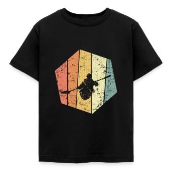 Kajak Ruderer - T-shirt Enfant - noir - Devant - AI Model Kid Female (0cm)
