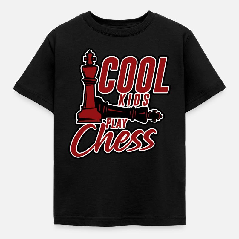Schach Spruch Sprüche - Kinder T-Shirt - Schwarz