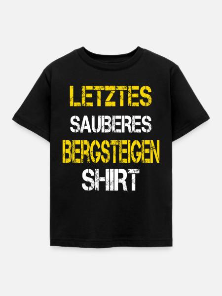Bergsteigen - Kinder T-Shirt - Schwarz
