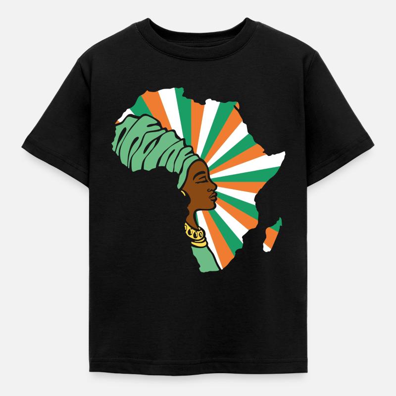 Côte d’Ivoire Drapeau côte d’Ivoire Drapeau Afrique - T-shirt Enfant - noir