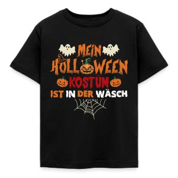 Mein Halloween Kostüm ist in der Wäsche - Kinder T-Shirt - Schwarz - Vorne - AI Model Kid Female (0cm)