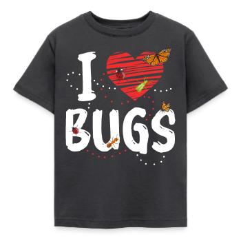 Insect Entomologist Biology - Kids' T-Shirt - dark grey - Front - AI Model Kid Female (0cm)