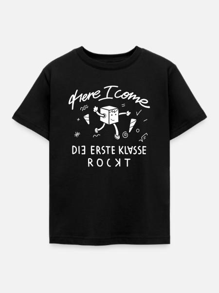 Einschulung 1. Klasse - Kinder T-Shirt - Schwarz