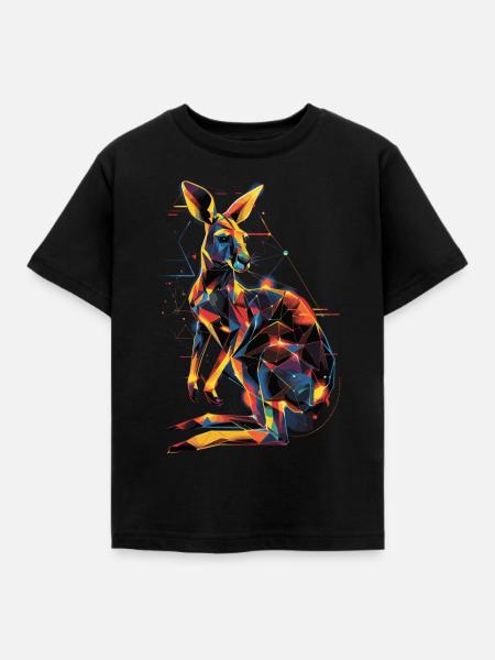 Känguru - Kinder T-Shirt - Schwarz