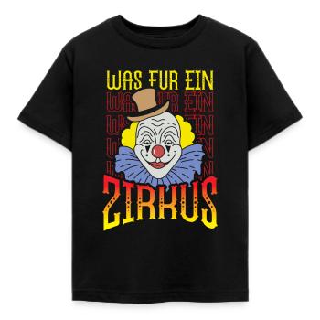 Was für ein Zirkus - Kinder T-Shirt - Schwarz - Vorne - AI Model Kid Female (0cm)
