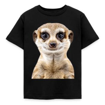 Erdmännchen - Kinder T-Shirt - Schwarz - Vorne - AI Model Kid Female (0cm)