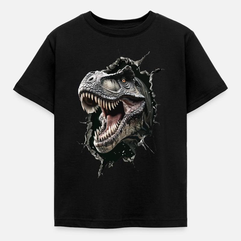 Dinosaurier - Kinder T-Shirt - Schwarz