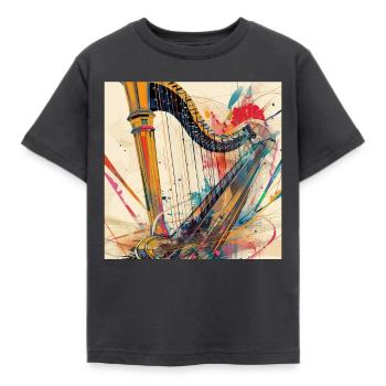 Harpe - T-shirt Enfant - charbon - Devant - AI Model Kid Female (0cm)