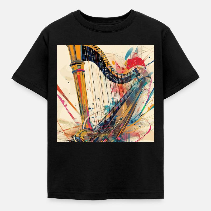 Harpe - T-shirt Enfant - noir
