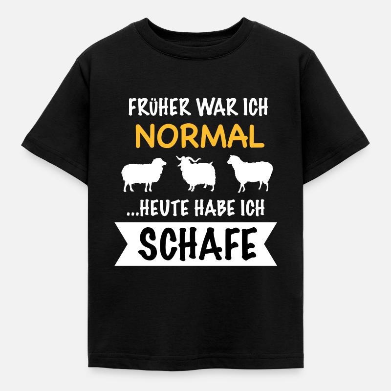 Schaf Schafe Hirte Schäfer Schafbesitzer Geschenk - Kinder T-Shirt - Schwarz
