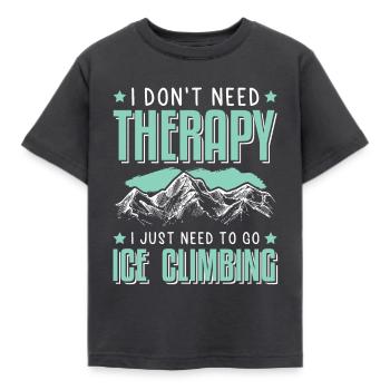 L’escalade de la glace - T-shirt Enfant - charbon - Devant - AI Model Kid Female (0cm)