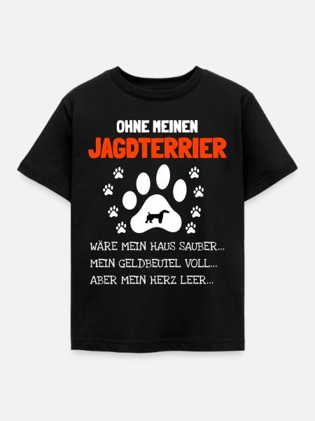 Jagdterrier Jagdhund - Kinder T-Shirt - Schwarz
