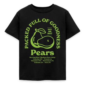 Pears Nutritional - Kids' T-Shirt - black - Front - AI Model Kid Female (0cm)