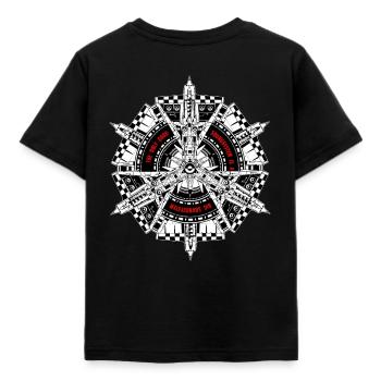 the only good soundsystem is a big soundsystem - Kinder T-Shirt - Schwarz - Hinten - AI Model Kid Female (0cm)