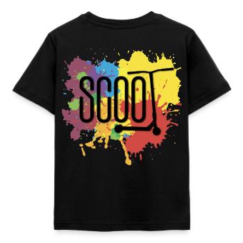 Scoot abstract - T-shirt Enfant - noir - Dos - AI Model Kid Female (0cm)