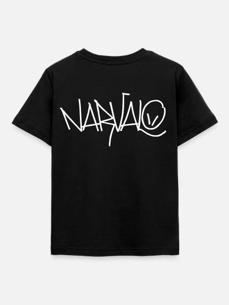 Narvalo weiß - Kinder T-Shirt - Schwarz
