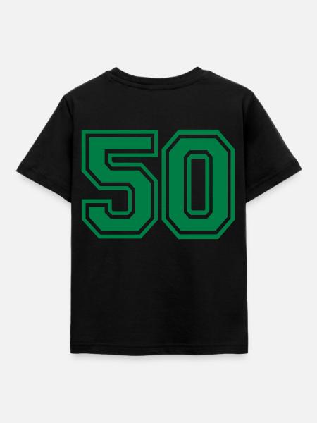 50 - Kinder T-Shirt - Schwarz