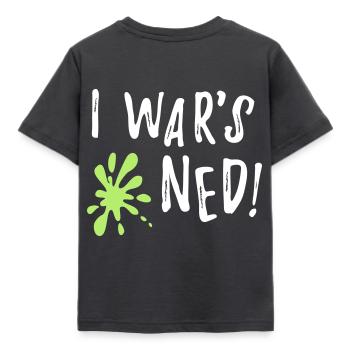 I wars ned - lustiger bayerischer Spruch Geschenk - Kinder T-Shirt - Dunkelgrau - Hinten - AI Model Kid Female (0cm)