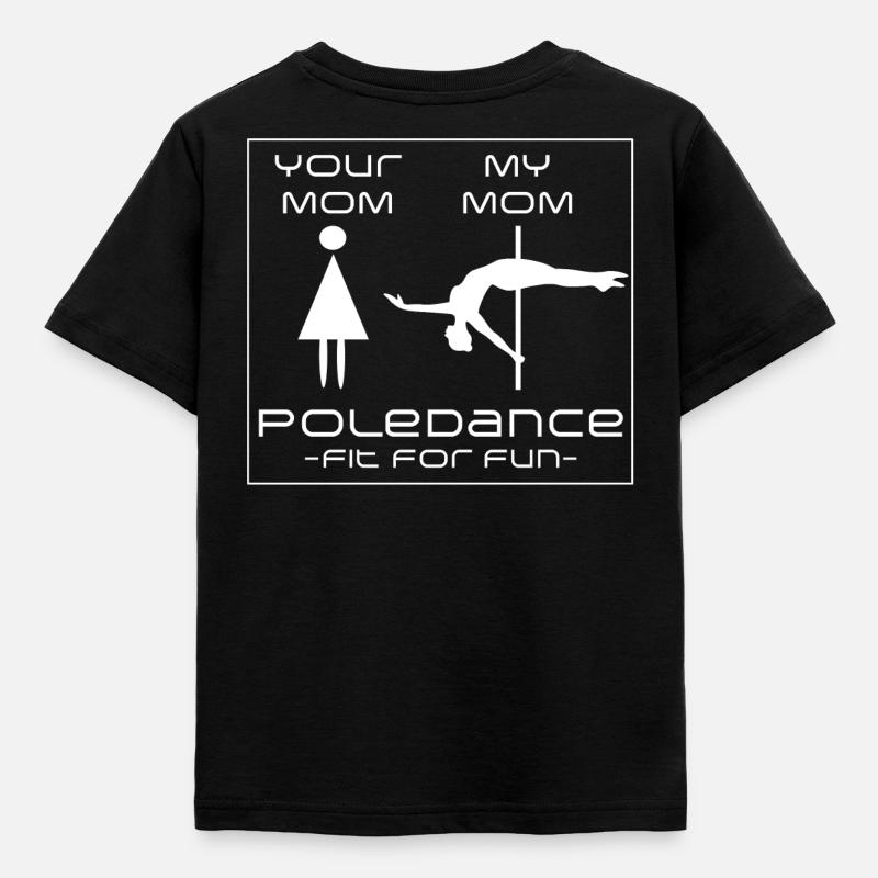 Pole Dance Mom Fun - Kids' T-Shirt - black