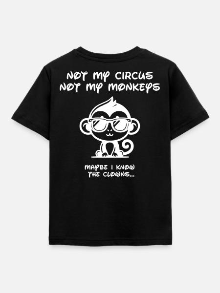 Not my Circus -White - Kinder T-Shirt - Schwarz