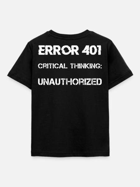 Verschwörungstheorie - Kinder T-Shirt - Schwarz