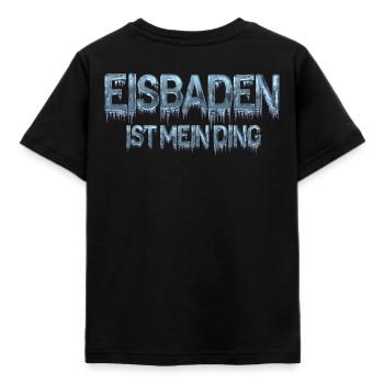 Ice bathing is my thing - Kids' T-Shirt - black - Back - AI Model Kid Female (0cm)