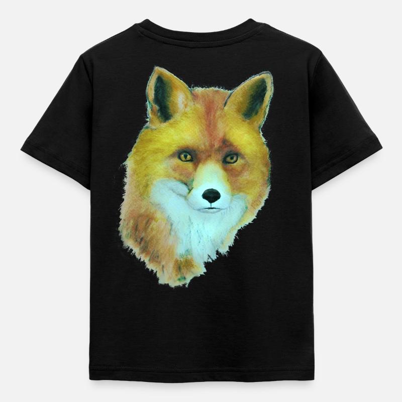 Fox - Kids' T-Shirt - black