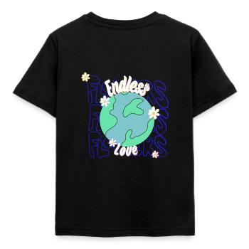 Amour sans fin - T-shirt Enfant - noir - Dos - AI Model Kid Female (0cm)