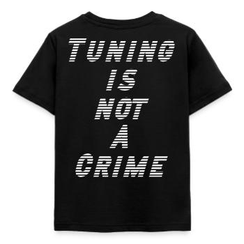 Le tuning n’est pas un crime - T-shirt Enfant - noir - Dos - AI Model Kid Female (0cm)