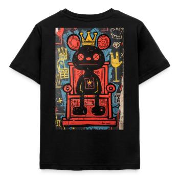 Bad Mood King - Kids' T-Shirt - black - Back - AI Model Kid Female (0cm)