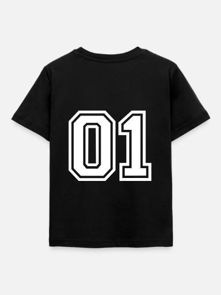 01 - Kinder T-Shirt - Schwarz