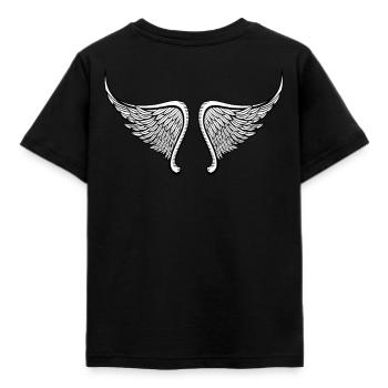 Angel Wings Wings as Back Print Costume - Kids' T-Shirt - black - Back - AI Model Kid Female (0cm)