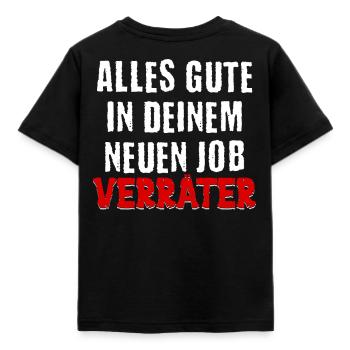 Tout le meilleur dans votre nouveau job traître - T-shirt Enfant - noir - Dos - AI Model Kid Female (0cm)