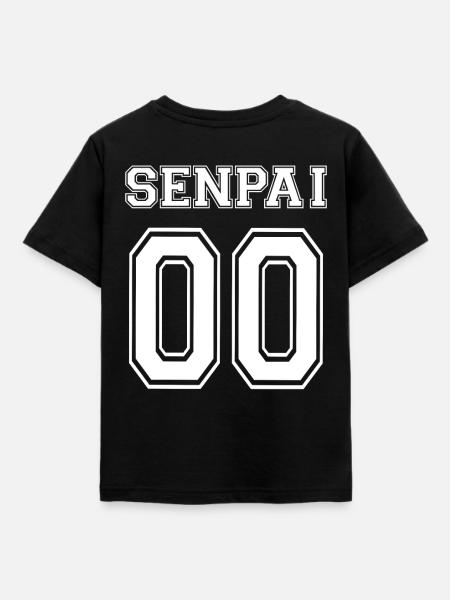 Senpai - Kinder T-Shirt - Schwarz