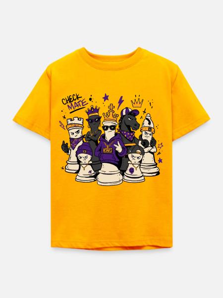 Regal Street Schachmannschaft - Kinder T-Shirt - Gold