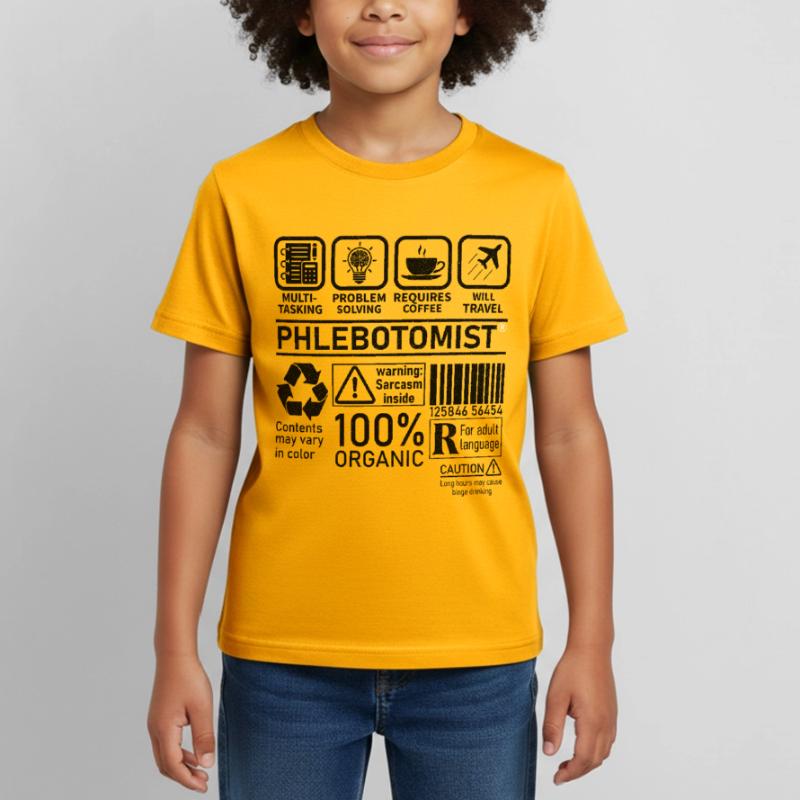 Phlebotomist multi tasking problem solving Kids' T-Shirt