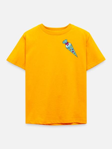 Zuckertüte Schultüte - Kinder T-Shirt - Gold