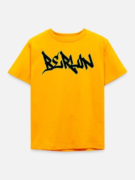 Berlin Grafitti - Kinder T-Shirt - Gold