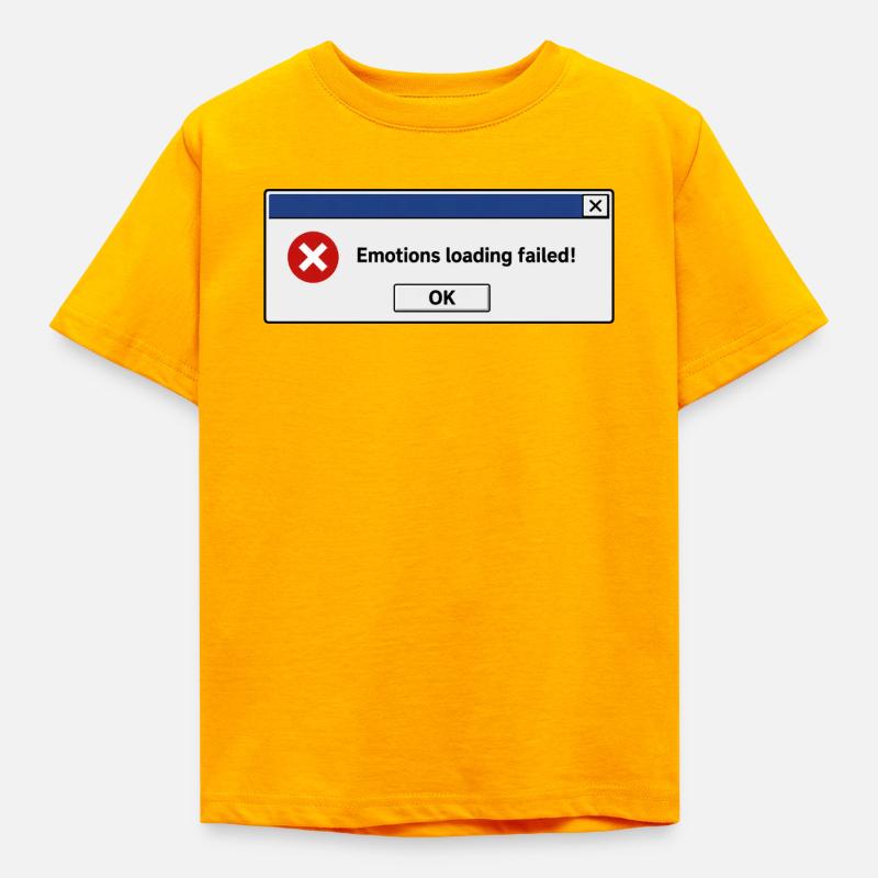 Emotions loading failed - Kids' T-Shirt - gold