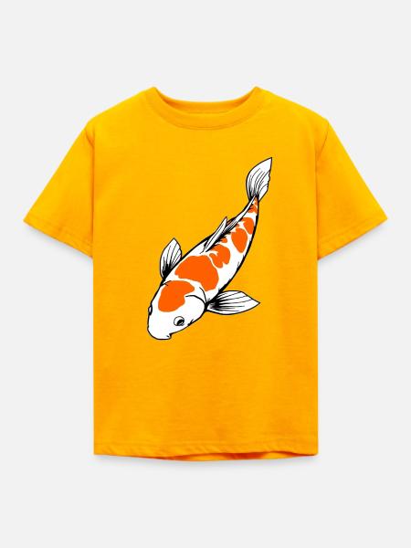 Koi Fisch - Kinder T-Shirt - Gold