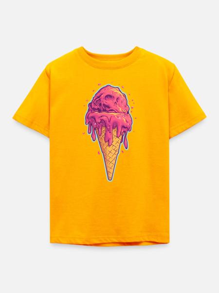 Eiscreme Eis - Kinder T-Shirt - Gold