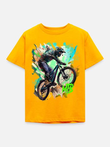 MTB-Fahrrad - Kinder T-Shirt - Gold