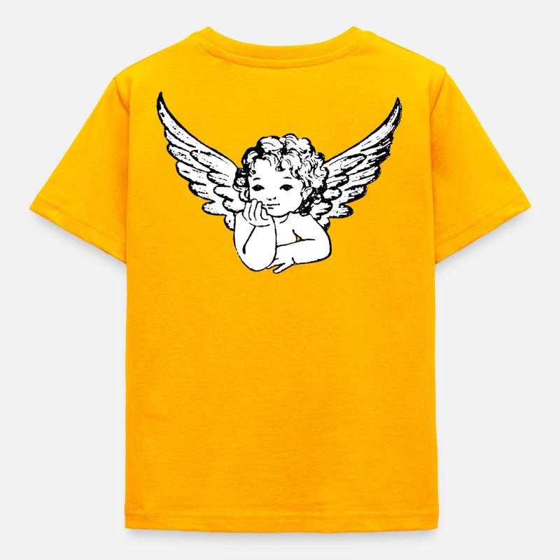 Angelo con le ali - Maglietta per bambini - oro