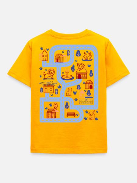 Spielstraße - Kinder T-Shirt - Gold