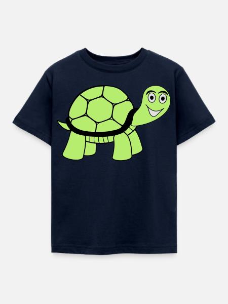 Schildkröte - Kinder T-Shirt - Navy