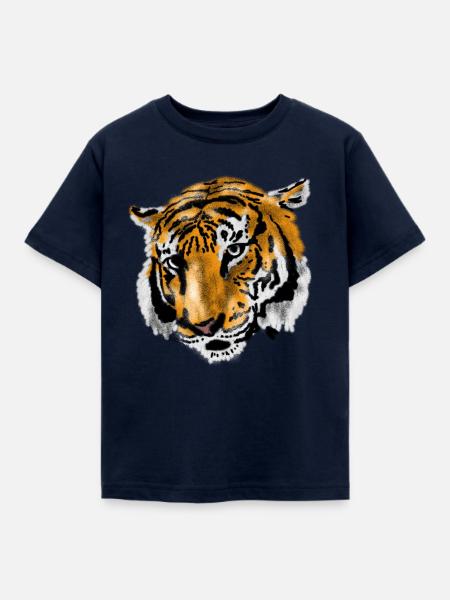 Tiger - Kinder T-Shirt - Navy